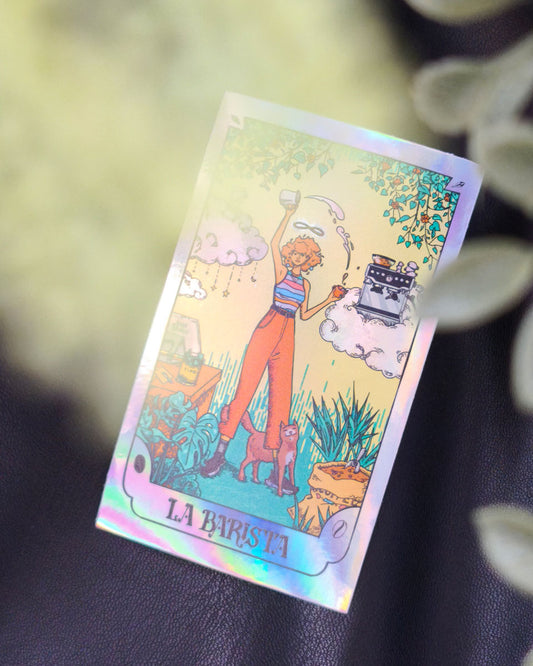La Barista | Holographic Sticker