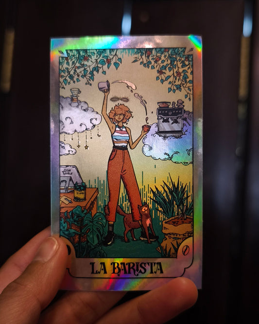 La Barista | Holographic Sticker